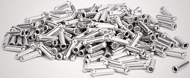 120 Pack Bike Brake Cable End Caps Road Mountain Bicycle Wire Cap Crimp Shifter
