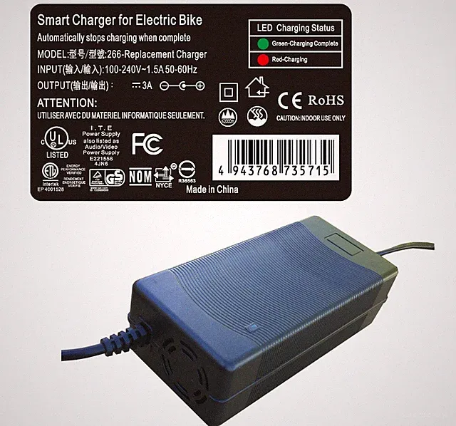 3 Amp Smart Charger for Magnum Metro, Peak, Cruiser, Lowrider Electric Bike