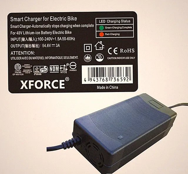 3 Amps Smart Charger for Macfox X1S Commuter Electric Bike