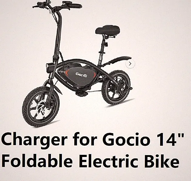 🔥AC adapter power supply battery Charger for Gocio 14'' folding electric bike