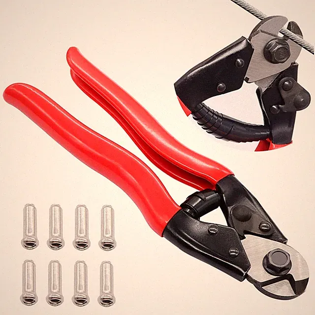 Bike Cable Cutter Heavy Duty Stainless Steel Wire Rope Cutter Up to 5/32" Air...