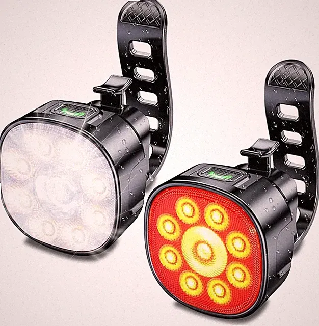Bike Lights Front and Back for Night Riding Safety,Super Bright Headlight and Re