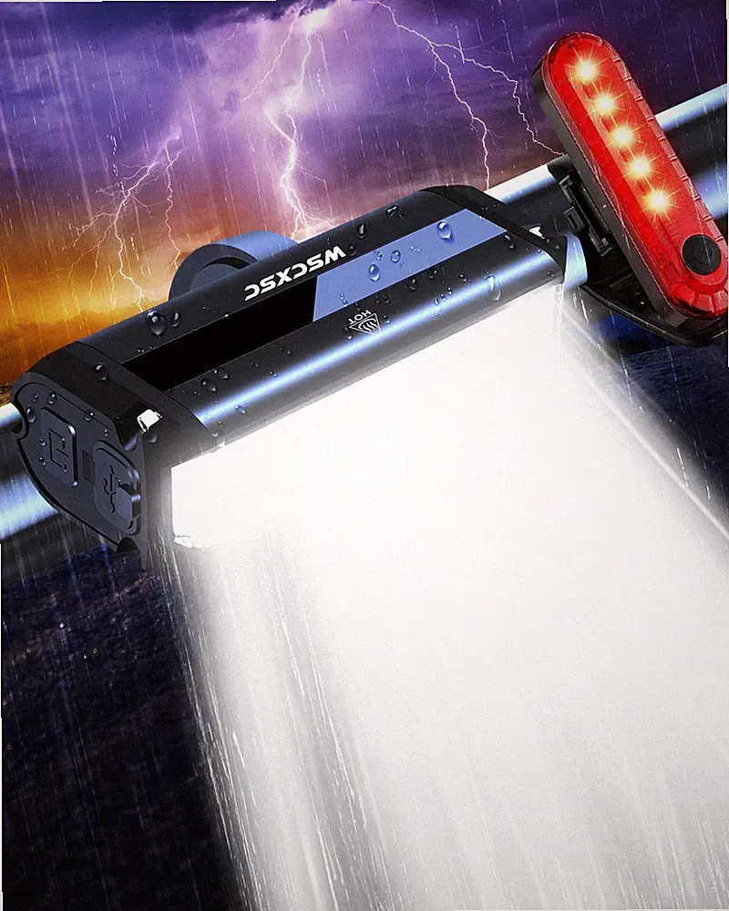 Bright Bike Light for Night Riding, 9000 Lumen Bicycle Light High Beam Low Beam