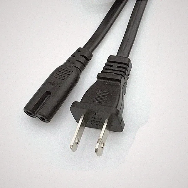 C7 Power Cable for E-Bike Chargers -Usa Plug 2 Pin(ul) 1.5m and UL Certified