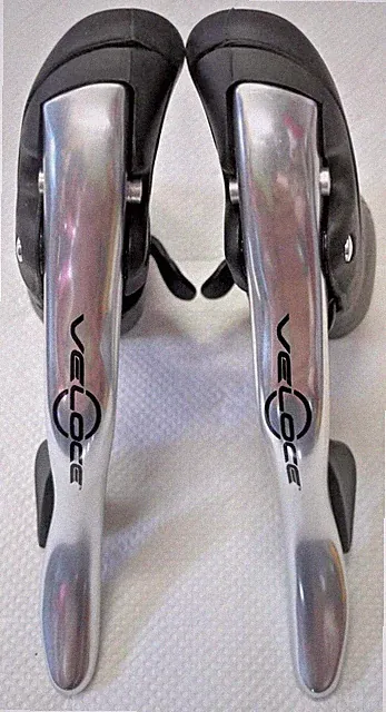 Campagnolo VELOCE 10-Speed Alloy Silver Ergo Power Shifters Brake Lever Set