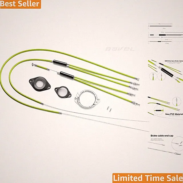 Durable BMX Gyro Brake Cables with Front & Rear Rotors - Reliable Stopping Power