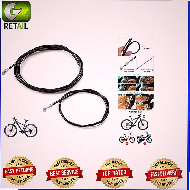 High-Strength Bike Brake Cable Set - Reliable & Easy Maintenance for Cyclists