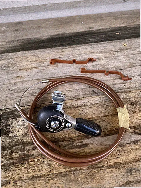 NOS Suntour Mighty ATB BMX Cruiser Thumbie Shifter N Cable—Stumpjumper Schwinn