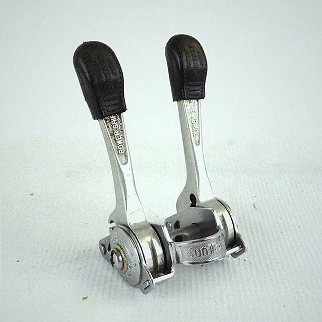 SUNTOUR STEM MOUNT SHIFT LEVERS Vintage Power Aluminum 224g Bike Friction 24mm