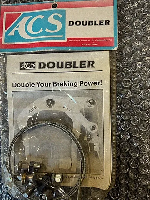 ! VINTAGE OLD SCHOOL ACS DOUBLER BRAKE BMX BIKE DOUBLE YOUR BRAKING POWER