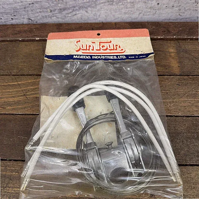 Vintage SunTour Power Stem Shifter NOS Set Japan Silver Road 3080 PUB-10 70s