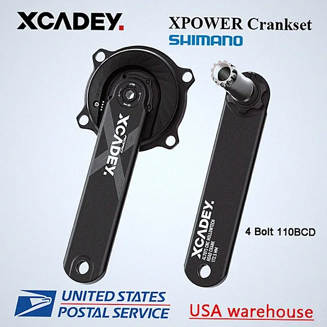 XCADEY XPOWER Spider Power Meter Crankset For Shimano 4 Bolt 110BCD Road